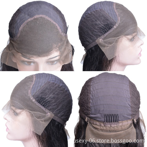 Virgin Brazilian Colored Wigs Human Hair Lace Front Straight Ombre 1B/Gray Human Hair Frontal Wigs For Sale